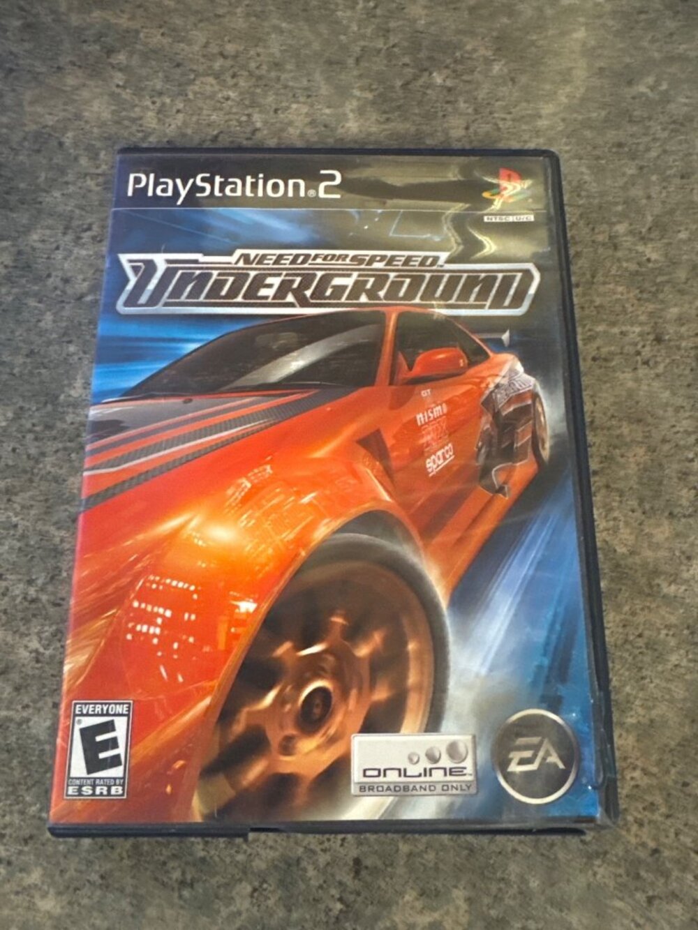 Need For Speed Underground PlayStation 2 Game Disc & Case E For Everyone